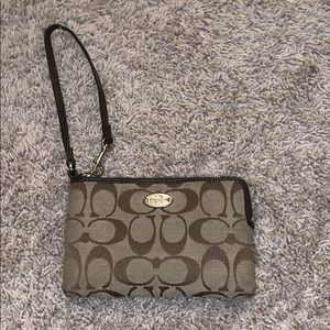Small wristlet coach monogram